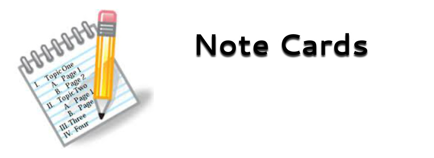 Note Cards Key Word Outline Fundamentals Of Speech Communication Com 1100